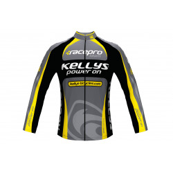 Bluza KELLYS PRO Team długi rękaw yellow - XS